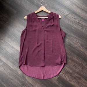 Vince Camuto inverted pleat blouse, M